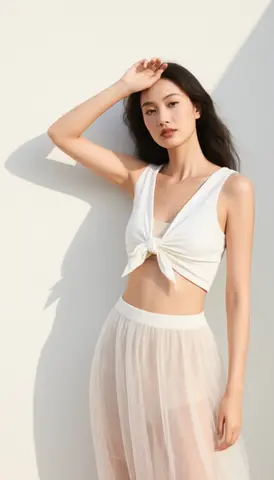 Pose Reference: Wall Lean with Hand on Forehead