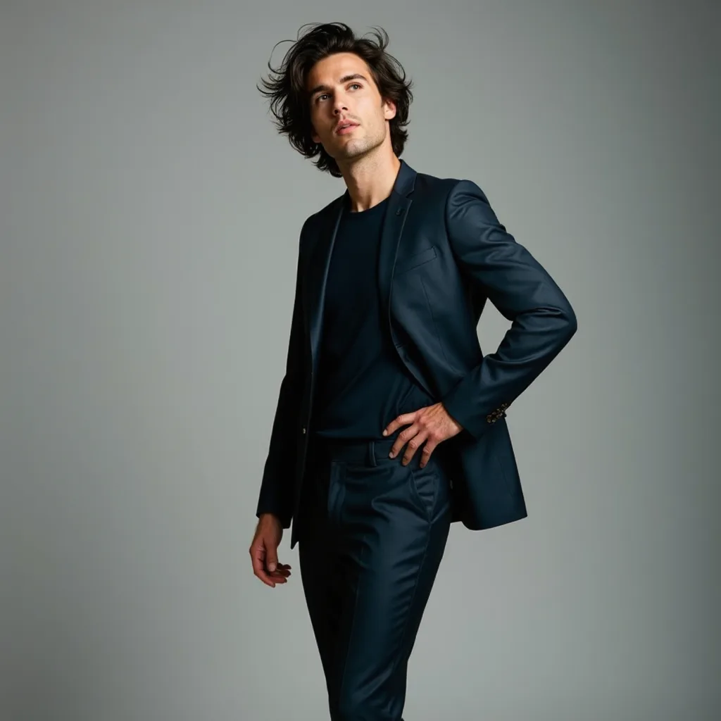 Repainted gently · FLUX.1-dev · Qwen Edit AnyPose · Man: Business Casual with Motion