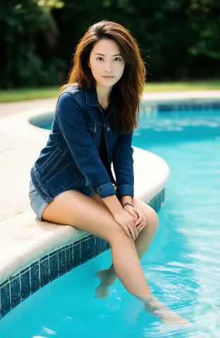 Poolside Seated Pose